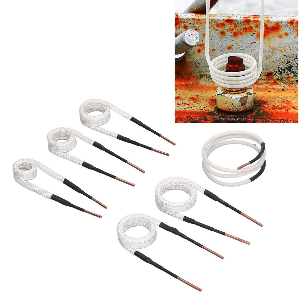Tool Induction Heater Replacement Coil 3mm Brass Induction Coils Set 6 Piece