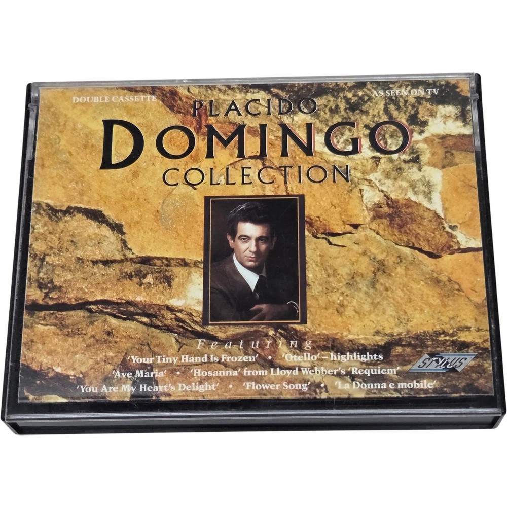 Placido Domingo Collection Double Cassette Featuring Classic Hits