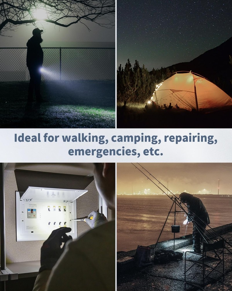 Uniclife 5 Pack LED Keychain Flashlight Mini 5 PCS, Black Shell, White Light