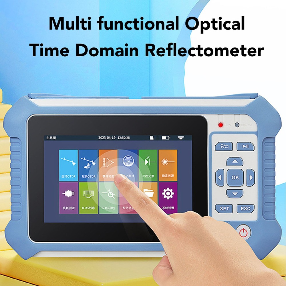 US Plug OTDR Tester Multifunctional Optical Time Domain Reflectometer Wit