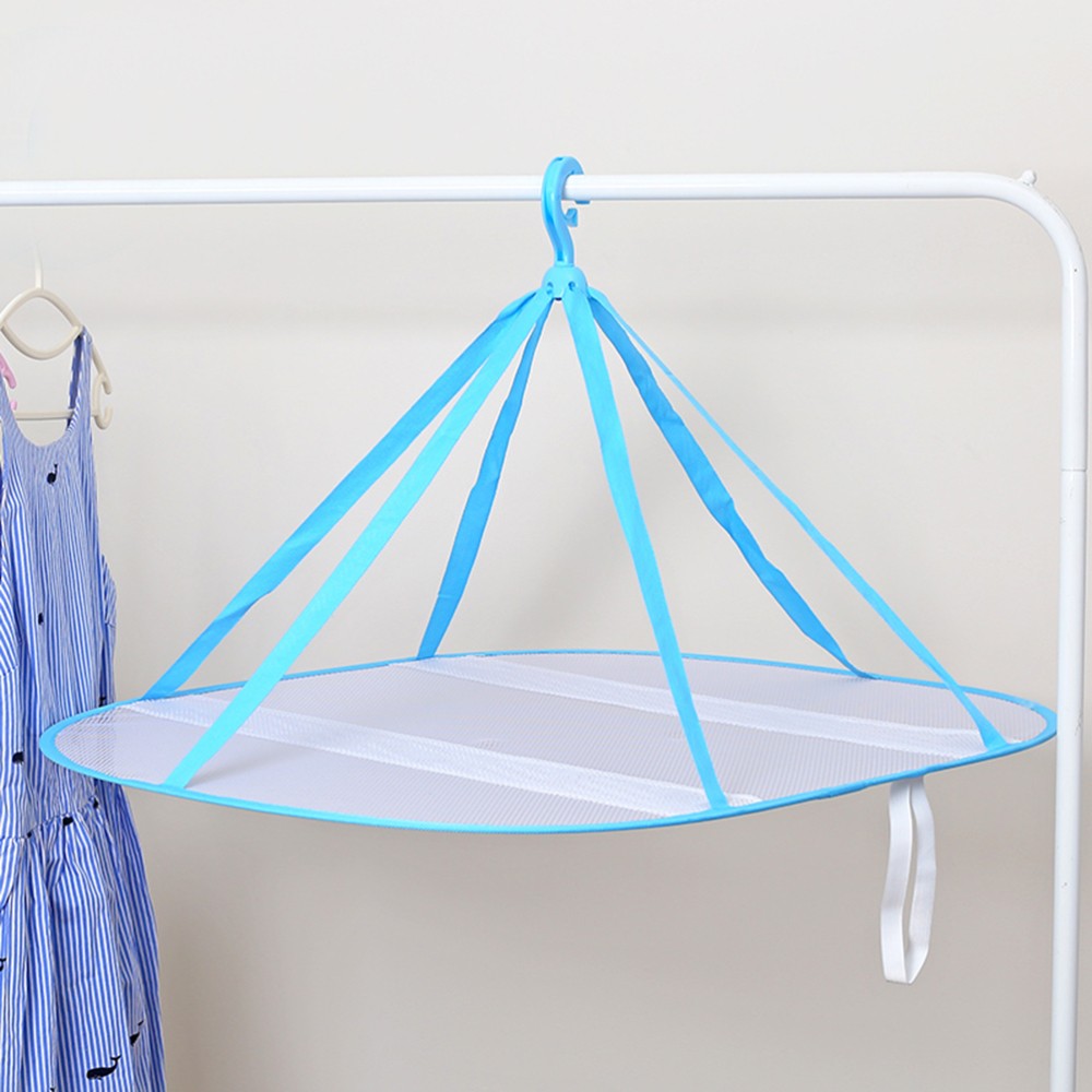 Portable Rack Clothes Basket Hanging Laundry Foldable Drying Clothing