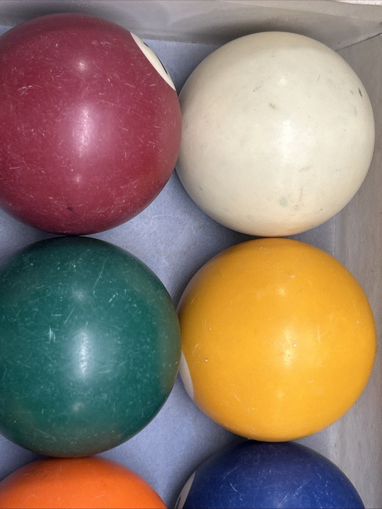 Professional Pool Ball Set Billiards M431-19 In Original Box w/Triangle 🎱 NOTES