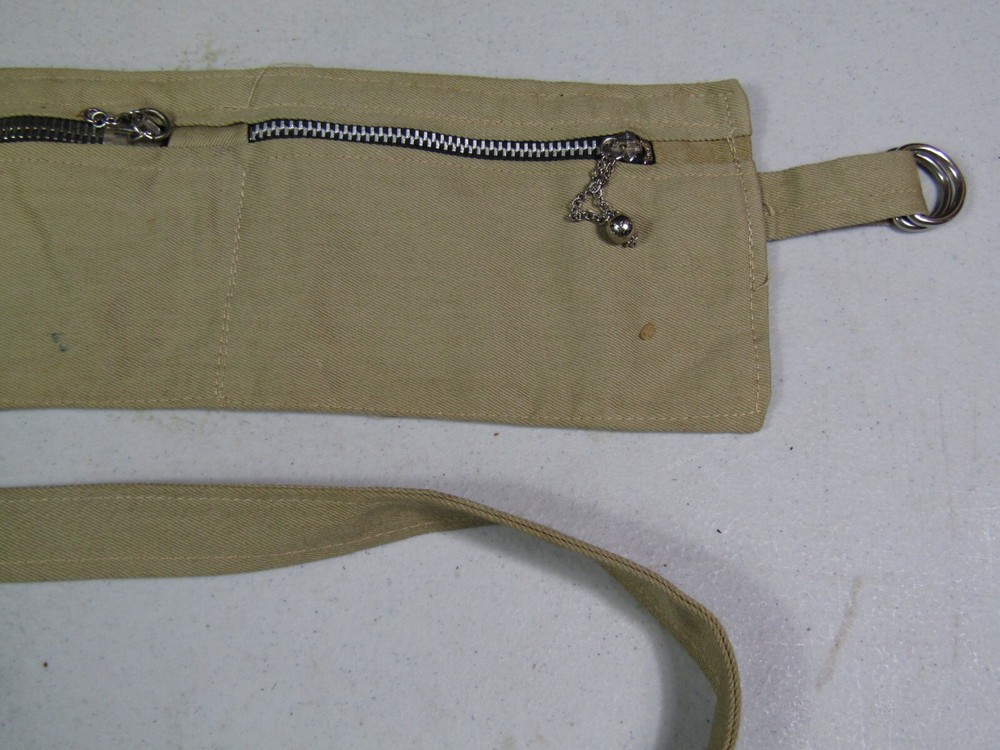 WWII US ARMY Moneybelt. Id'd to Officer.