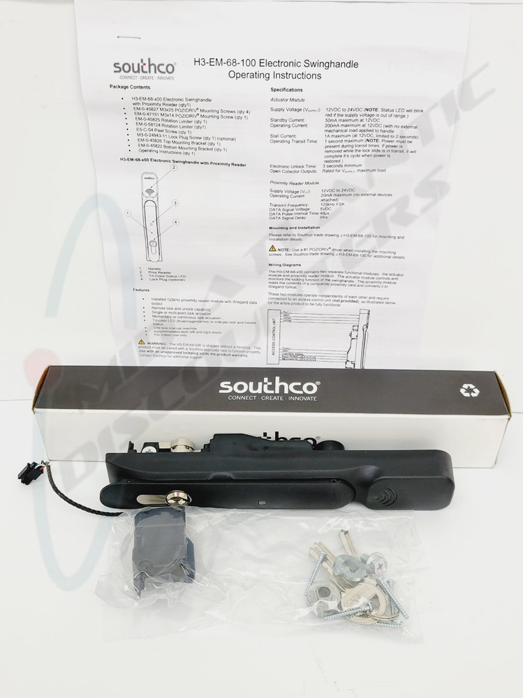 Southco Electronic Locking Swing Handle RFID HID 125kHz Card Reader Security
