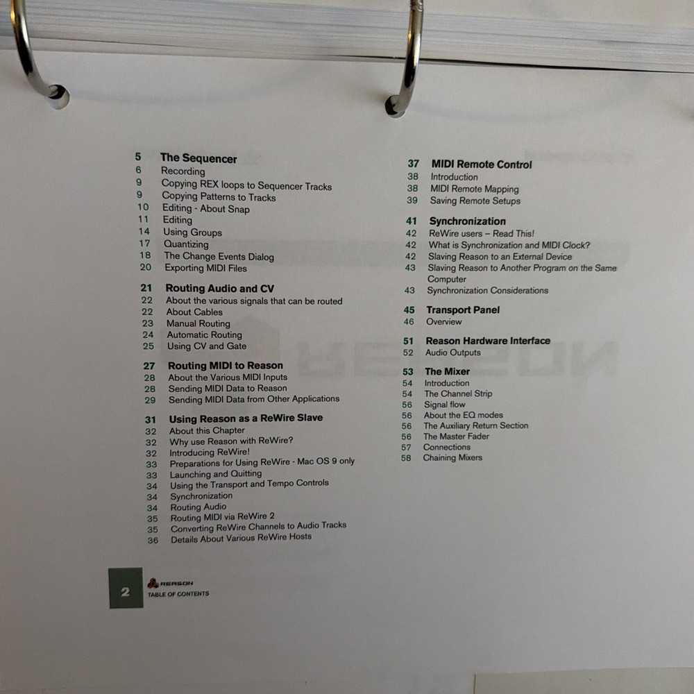 Digidesigns Getting Started Manual Digi 002 & Digi 002 Rack & Reason Adapted Etc