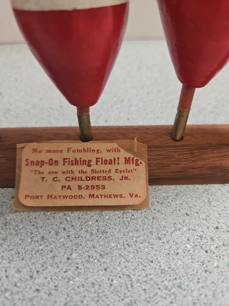 Vintage T.C. Childress Float/Bobber Display