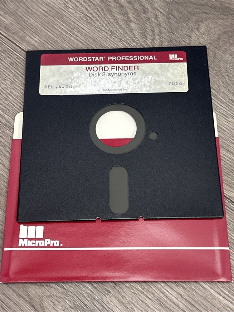 Wordstar Professional Release Complete 4 Disk Set DOS Software Vintage Floppy