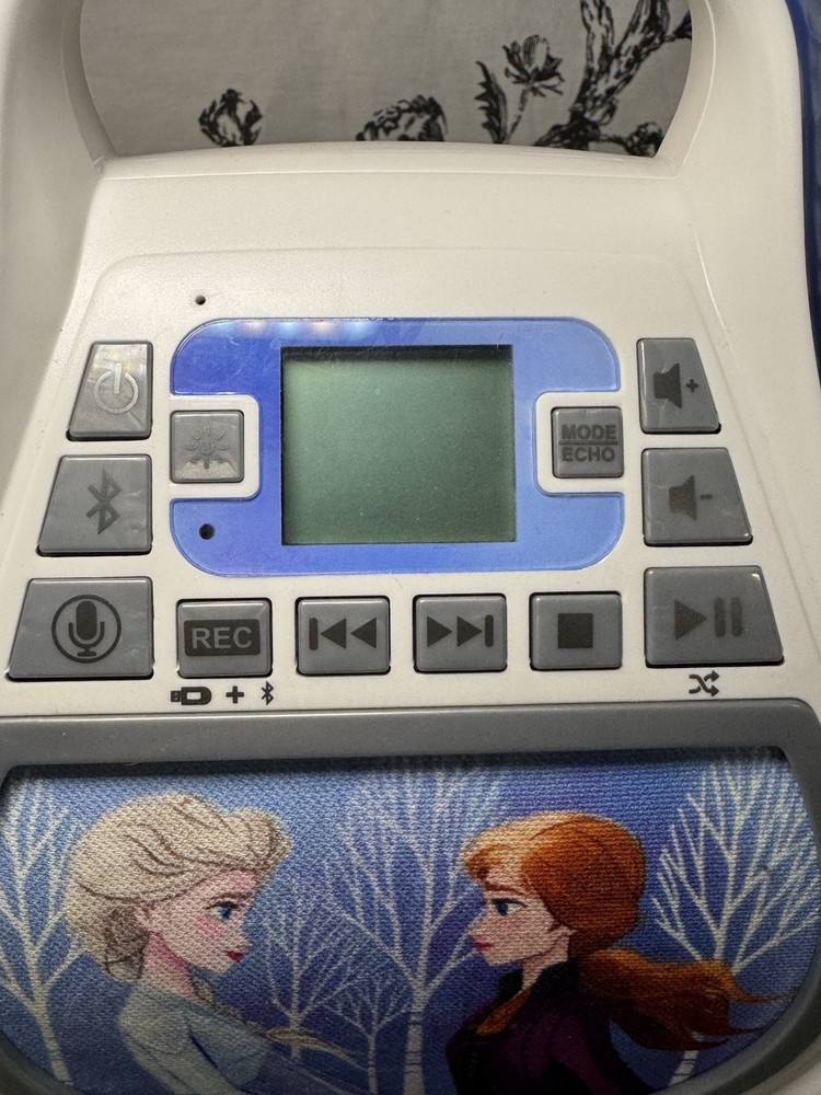 Disney Frozen 2 Bluetooth MP3 Karoake Machine Missing Microphone Working