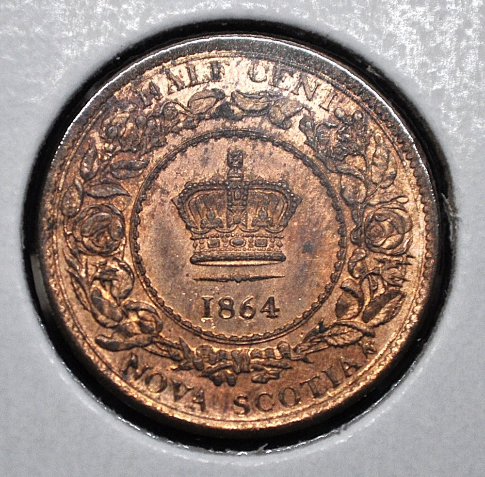 1864 Nova Scotia Half Cent
