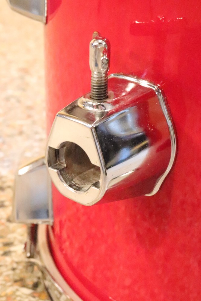 Percussion Plus 10x12 Rack Tom Drum Red Wrap