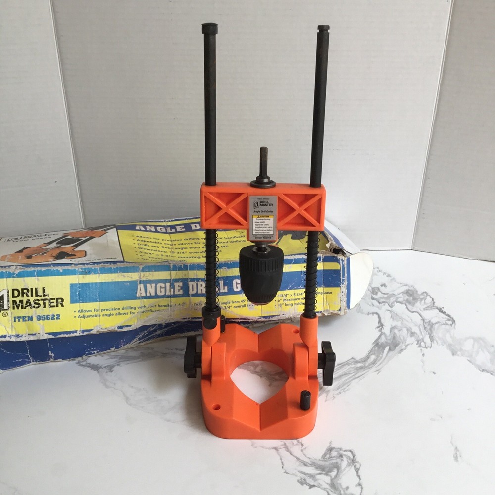 Drill Master Multi Angle Drill Guide Item #95622 Damaged Box READ 6” Max Width