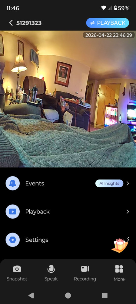 wifi smart net camera panoramic view v380 pro