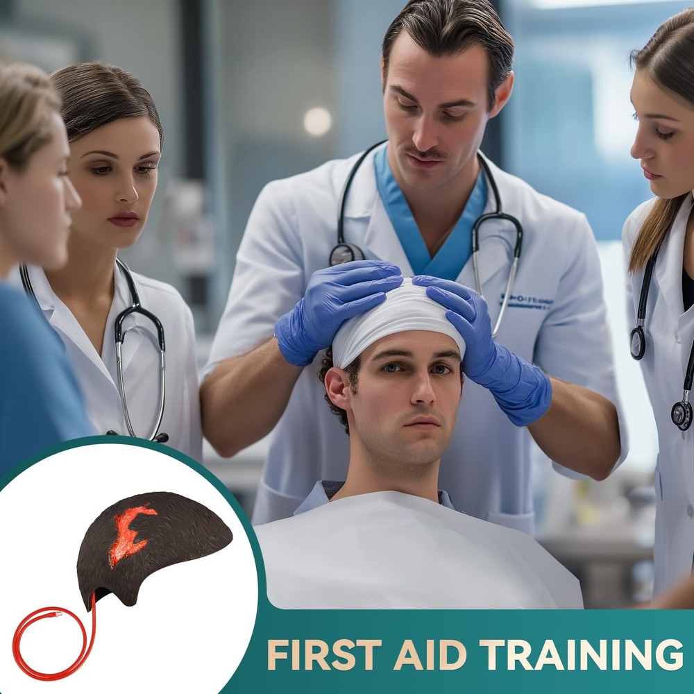 Wound Packing Head Training Kit,Wearable Bleeding Control Training for Studen...