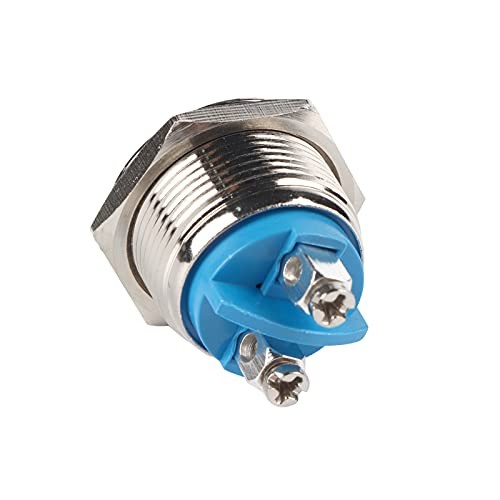 Car Push Button Switch, 19mm 3A 12VAuto Push Button Switch Round Shape Horn