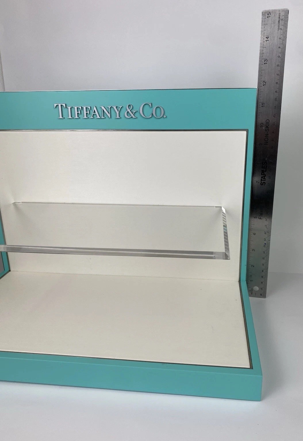 TIFFANY & CO COUNTER DISPLAY SHELF UNIT AUTHORIZED DEALER MADE IN ITALY