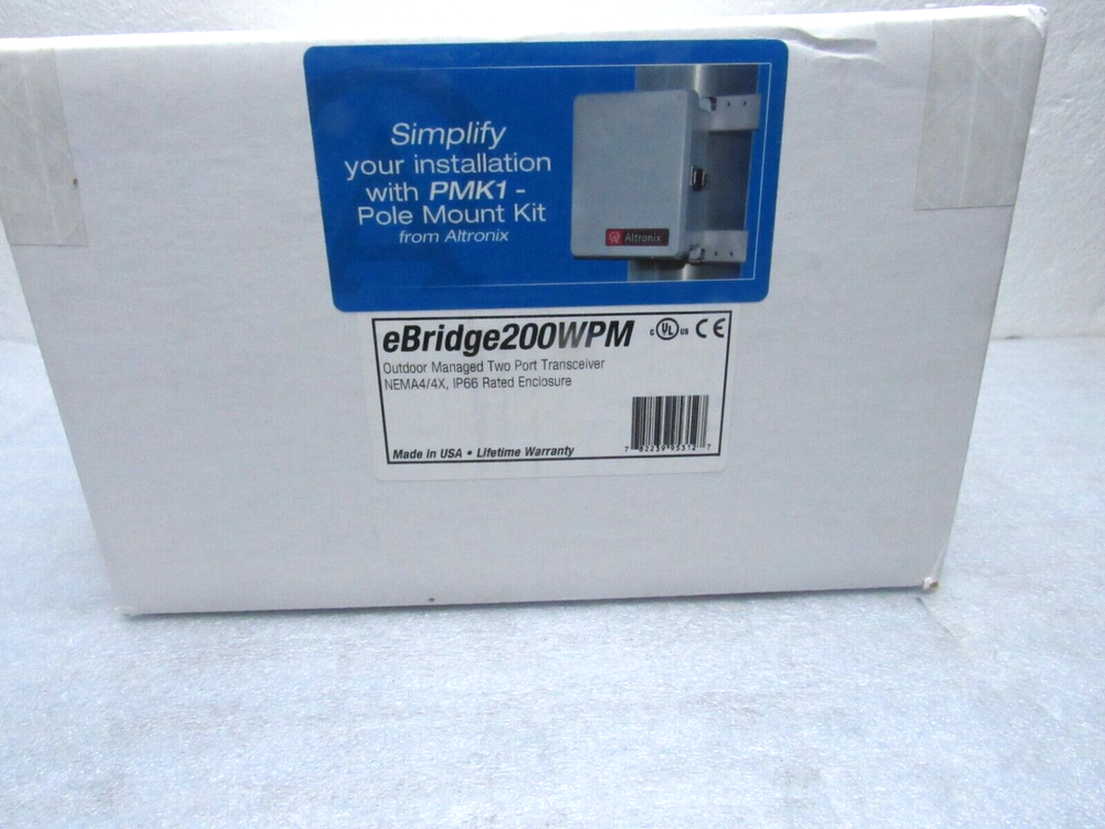 Altronix eBridge200WPM EoC or Long Range Ethernet 2 Port Transceiver [CTOKT]