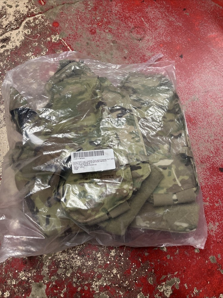 Security Forces Female Tactical Plate Carrier Multicam w/ Soft Insert Small Long