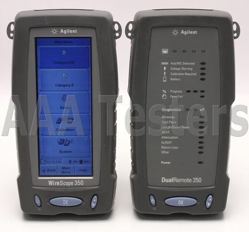 Agilent Wirescope 350 Cat5 Cat5e Cat6 Cable Certifier