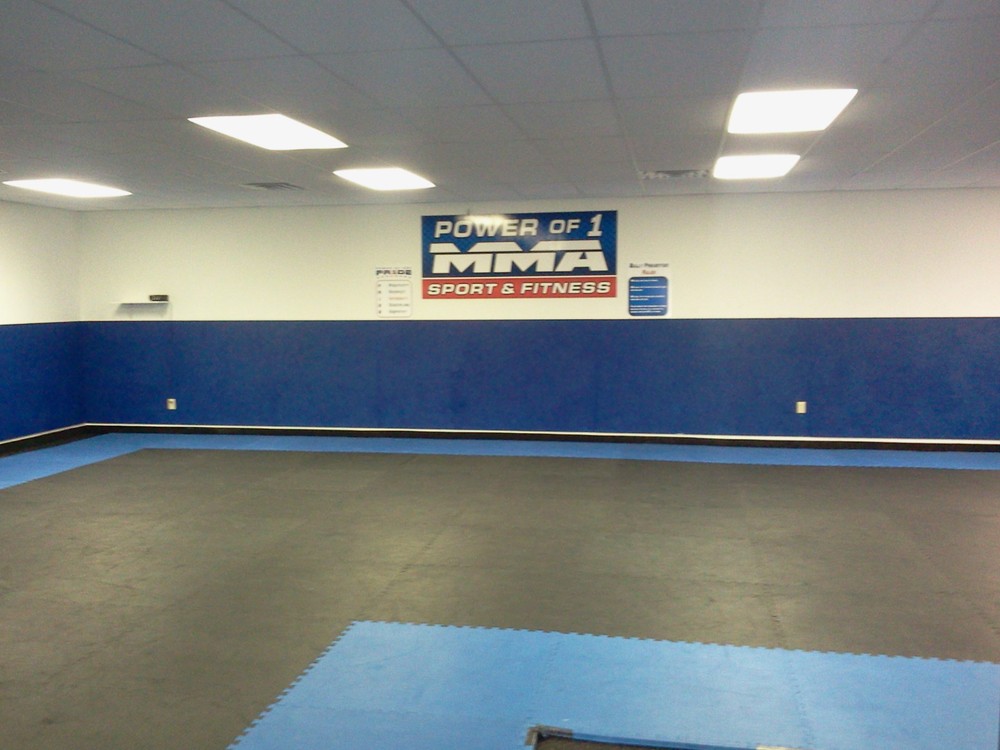 red mixed martial arts grappliing interlocking floor puzzle mat system
