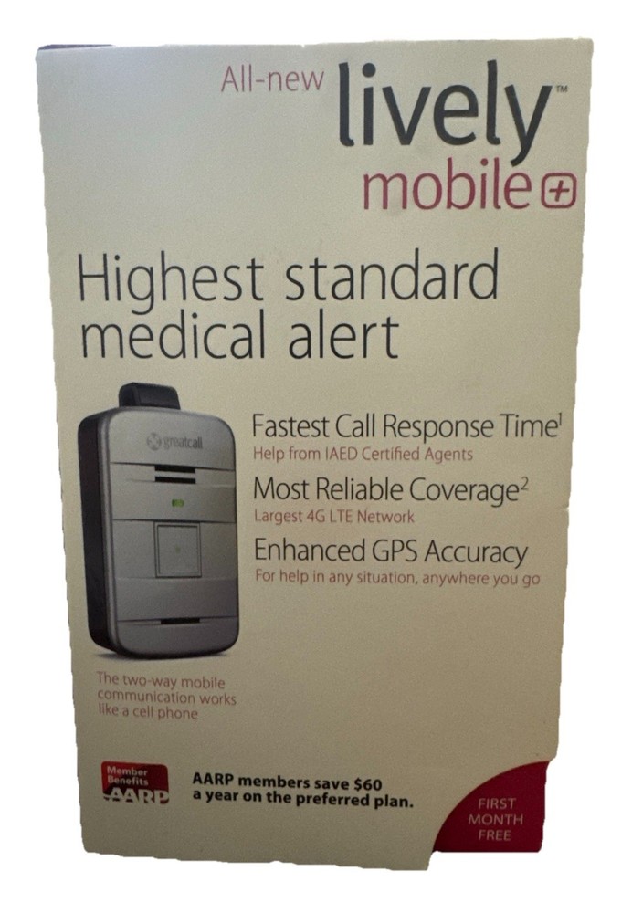 LIVELY MOBILE GREATCALL MEDICAL ALERT DEVICE