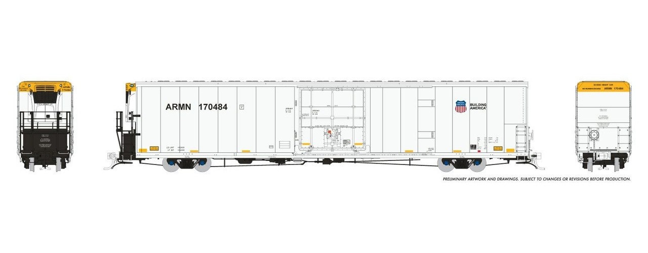 Rapido HO Scale ~ Greenbrier 72' IL 7780 Reefer ~ Sound ~ Union Pacific #170674