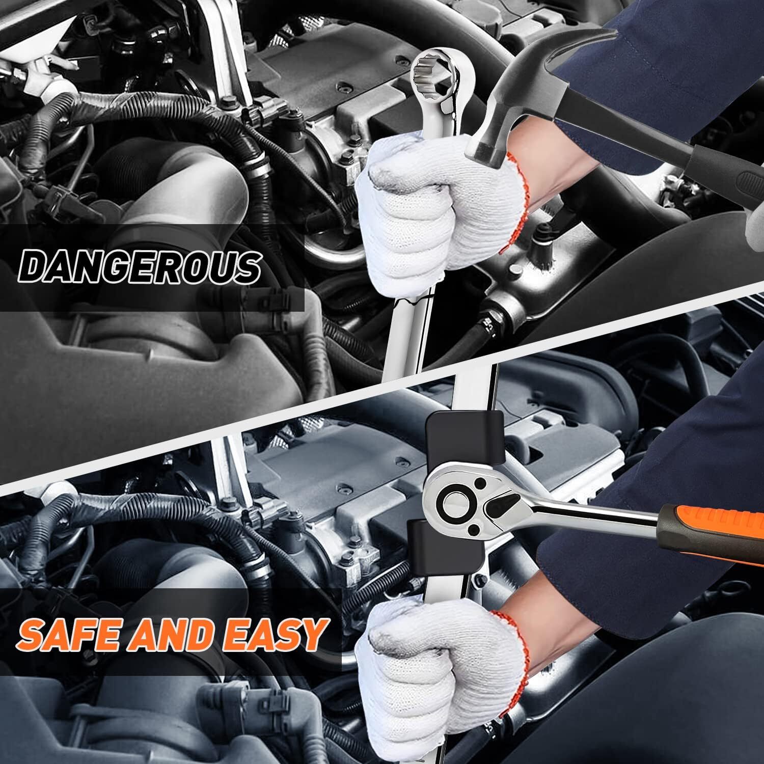 For 1/2 Inch Drive Wrench Extend More Leverage Universal Wrench Extender Adaptor