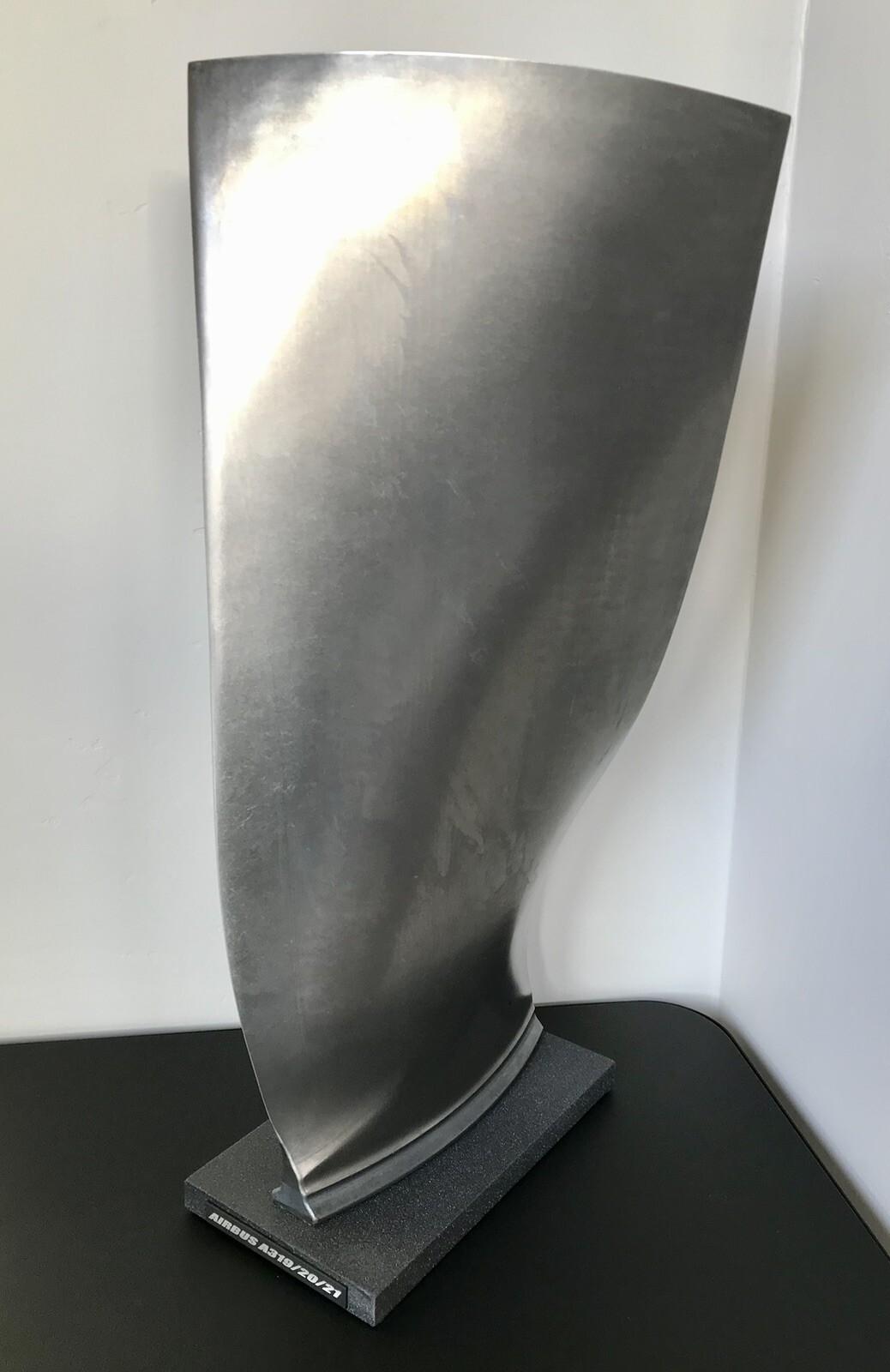 Airbus A320 Titanium Jet Engine Fan Blade. Rolls Royce disk airline Pilot Gift