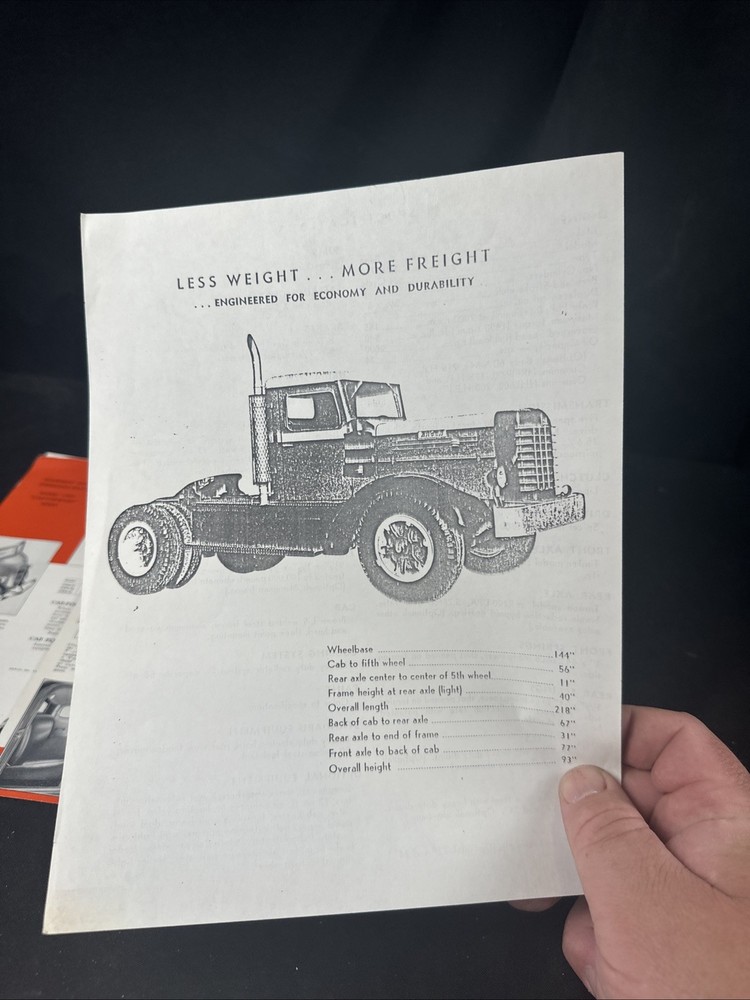 Vintage Studebaker Cab Forward Series Promotional Paperwork