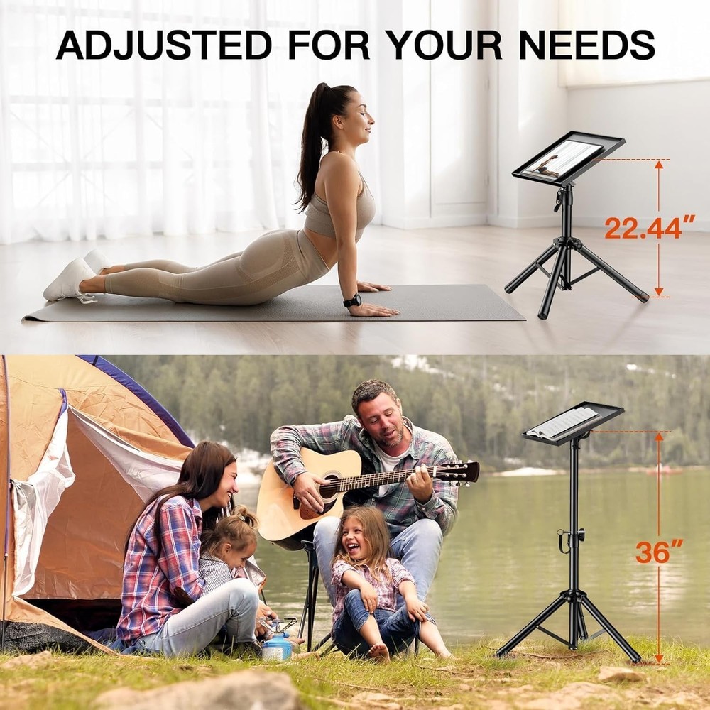 Versatile Portable Projector Tripod Stand - 22 lbs Capacity, Quick Setup