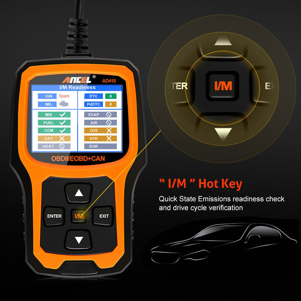 ANCEL AD410 Code Reader Automotive OBD2 Scanner Auto Check Engine Car Diagnostic