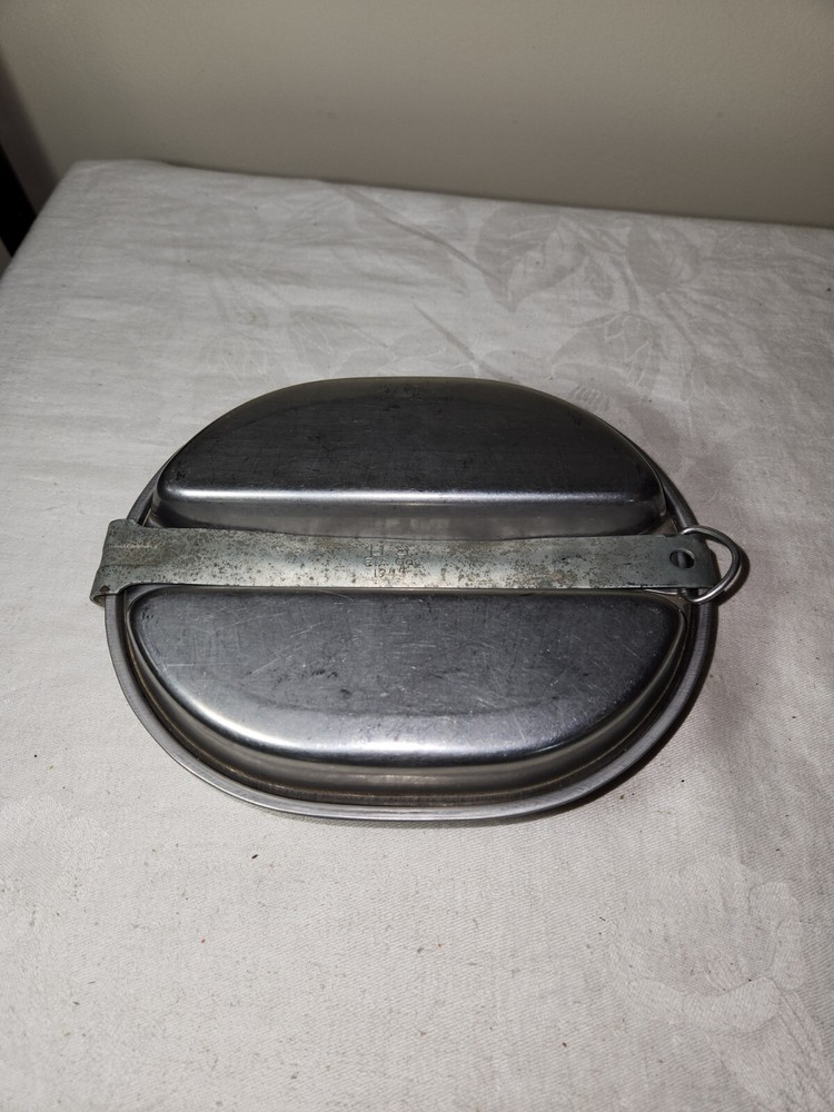 Vintage 1945 WWII USMC U.S. Army E.A. Co. Mess Kit No Utensils