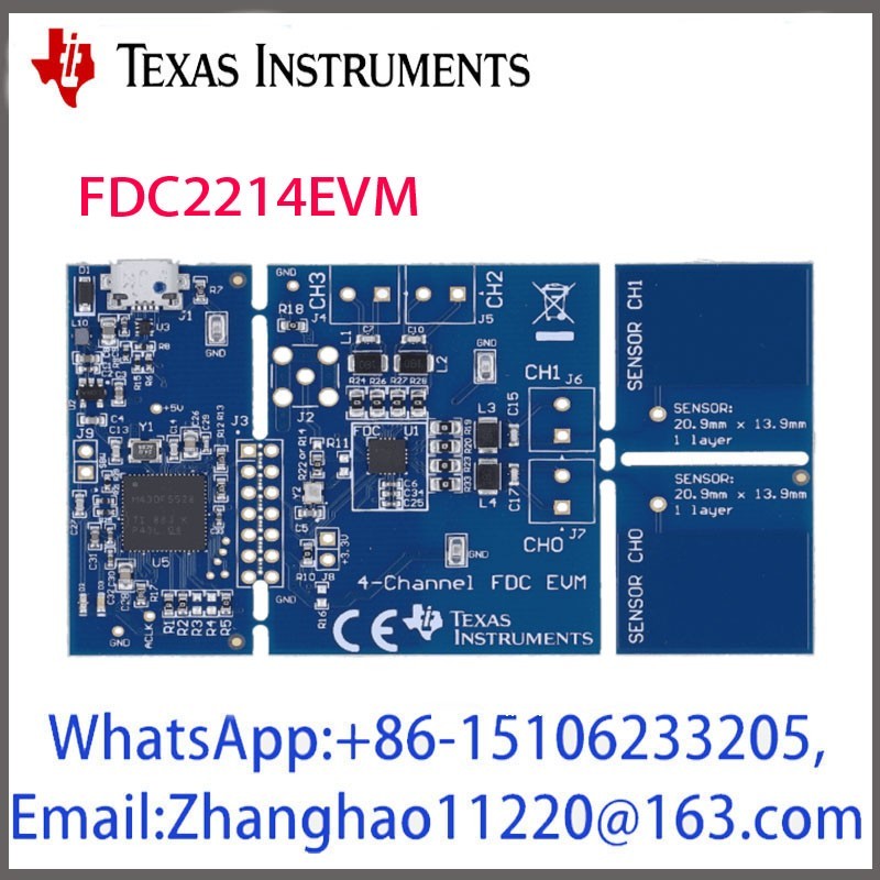 In-stock FDC2214EVM four-channel two-capacitor sensor FDC2214 evaluation module