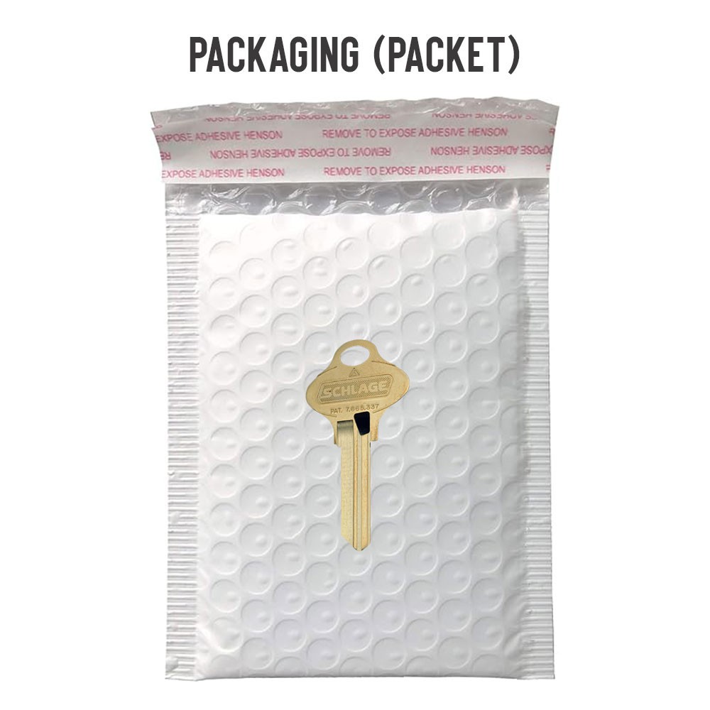 S145 Key Blank Brass