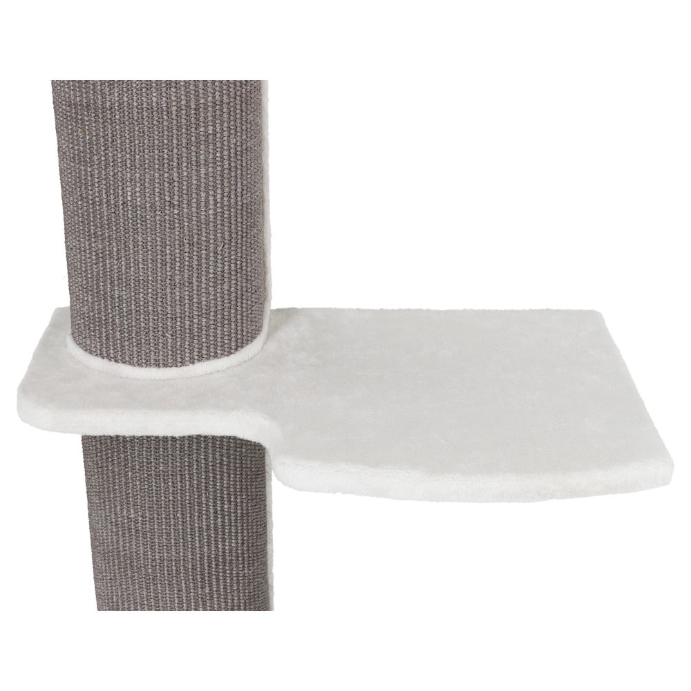 Acadia Plush & Sisal 3-Level 63" Cat Tree, Scratching Posts, Wall Brackets,...