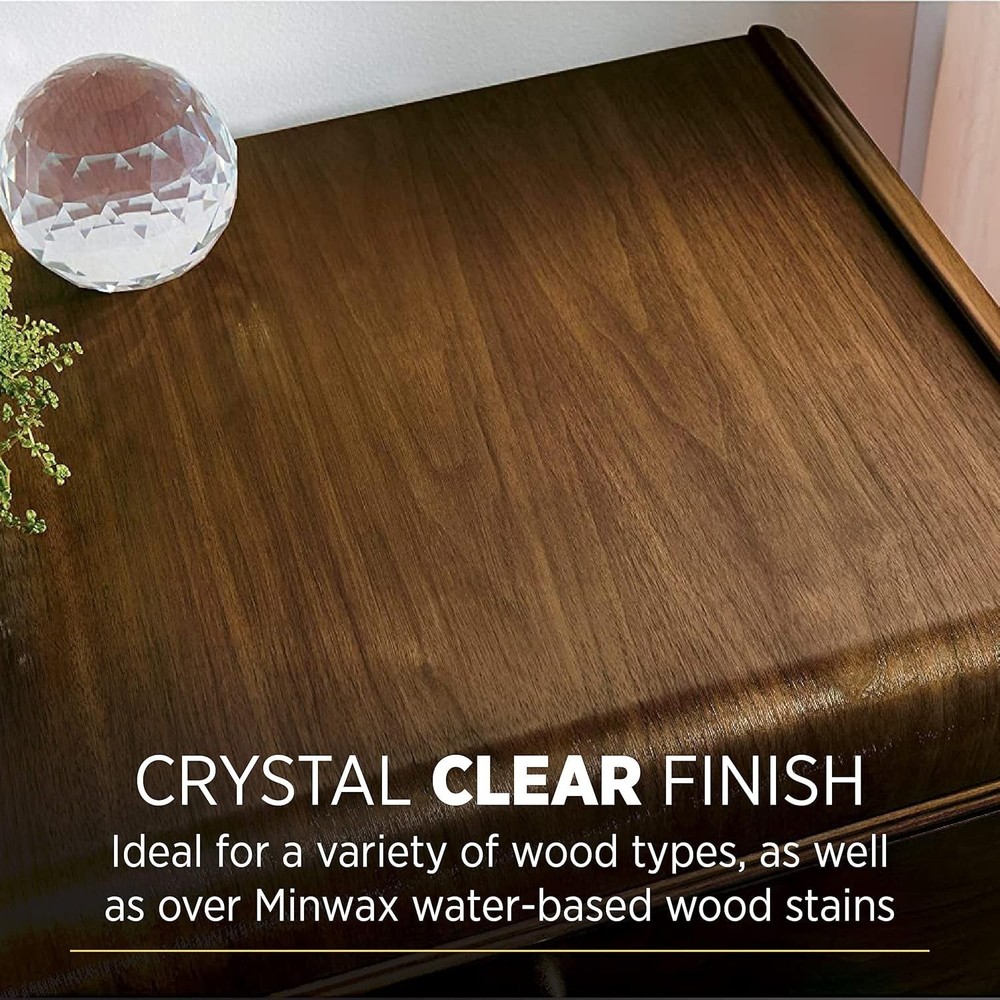 Fast Drying Water-Based Polycrylic Finish ½ Pint - Ideal for Wood Projects