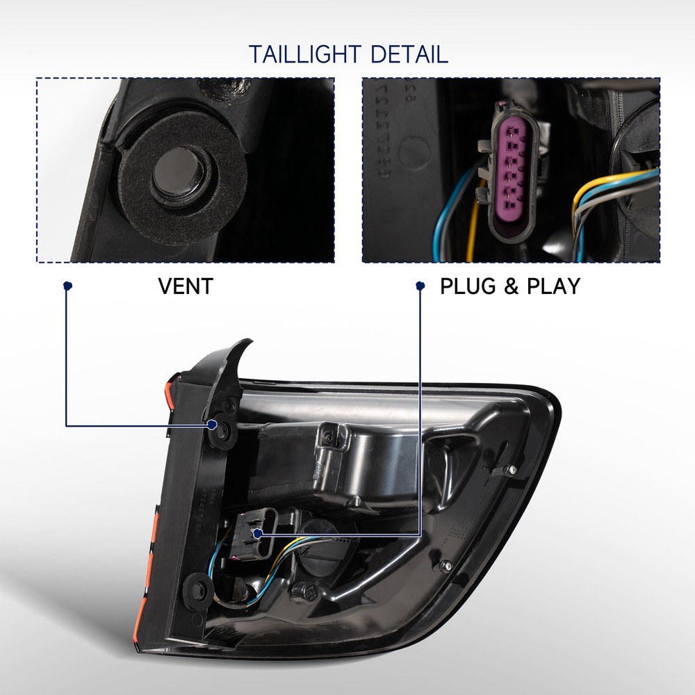 For 2014-2026 Dodge Durango Full LED Tail Light Outer With Bulb Left Driver Side