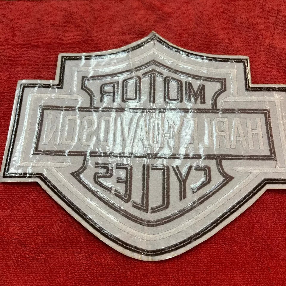 🔥HUGE Harley Davidson HD Bar & Shield BACK Embroidered Patch 12” Motorcycle MC