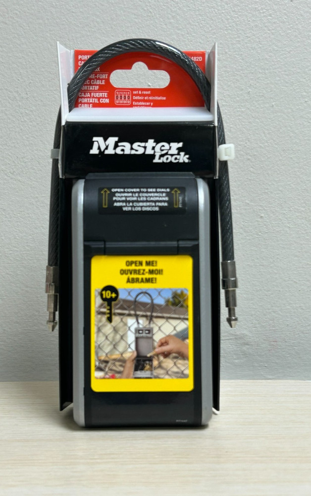 Master Lock Portable Cable Lock Box 5482D