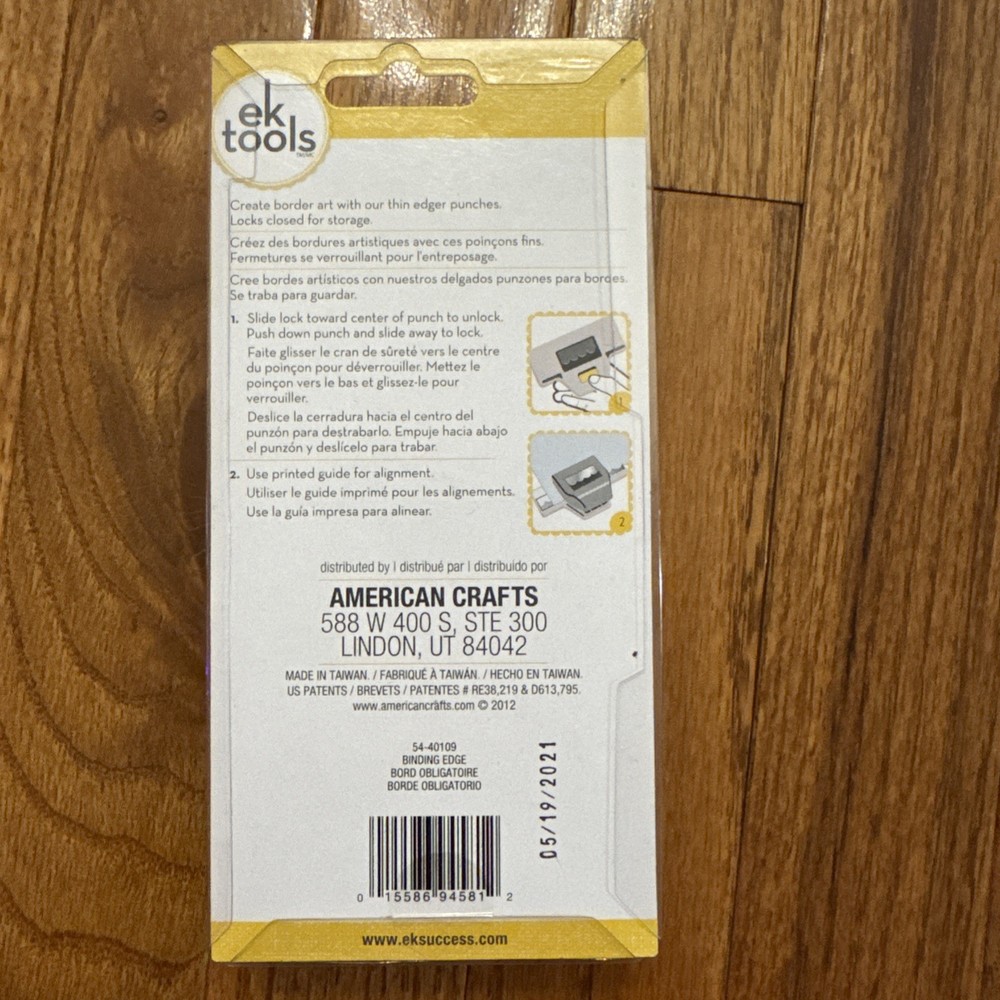 EK Tools - Success Edge Border Punch Binding Edge with Alignment Guide NEW