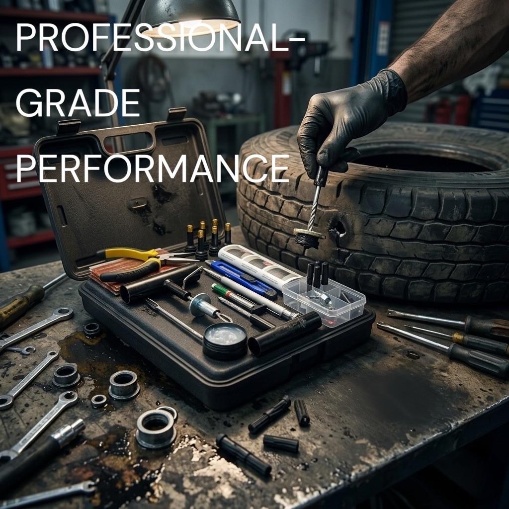 Tire Repair Kit 102pcs Heavy Duty Flat Tire Plug Kit for Car Truck SUV Emergency