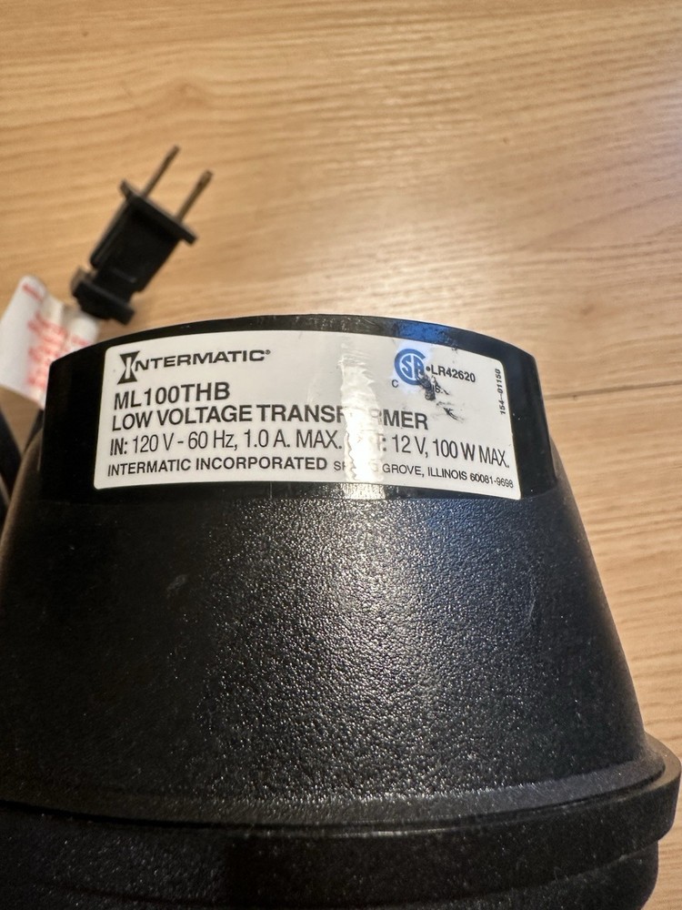 Malibu Landscape Intermatic ML100THB 100w Low Voltage Power Pack Transformer