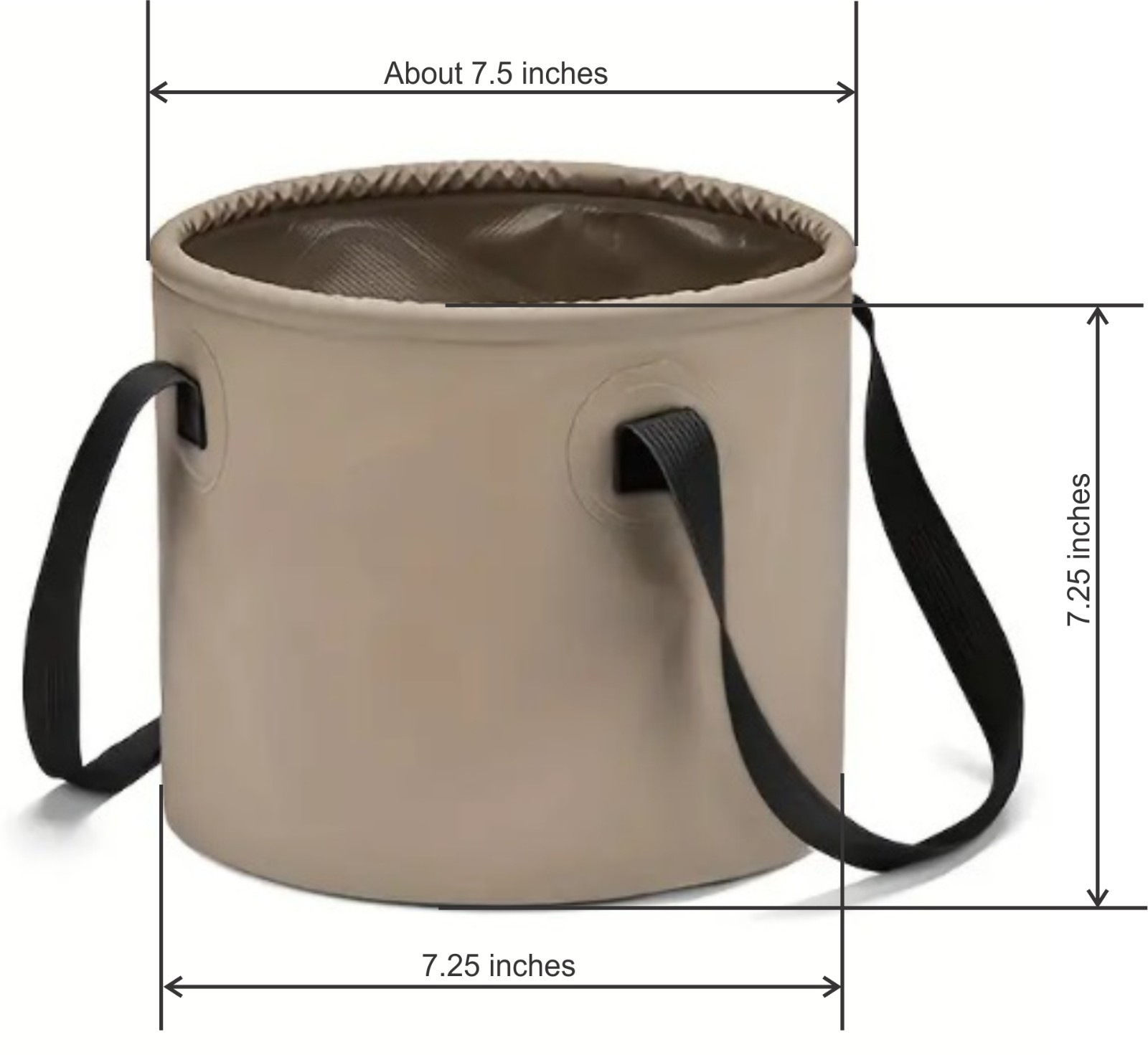 Camping Bucket Foldable 5 Liter Water Bucket Light and Portable
