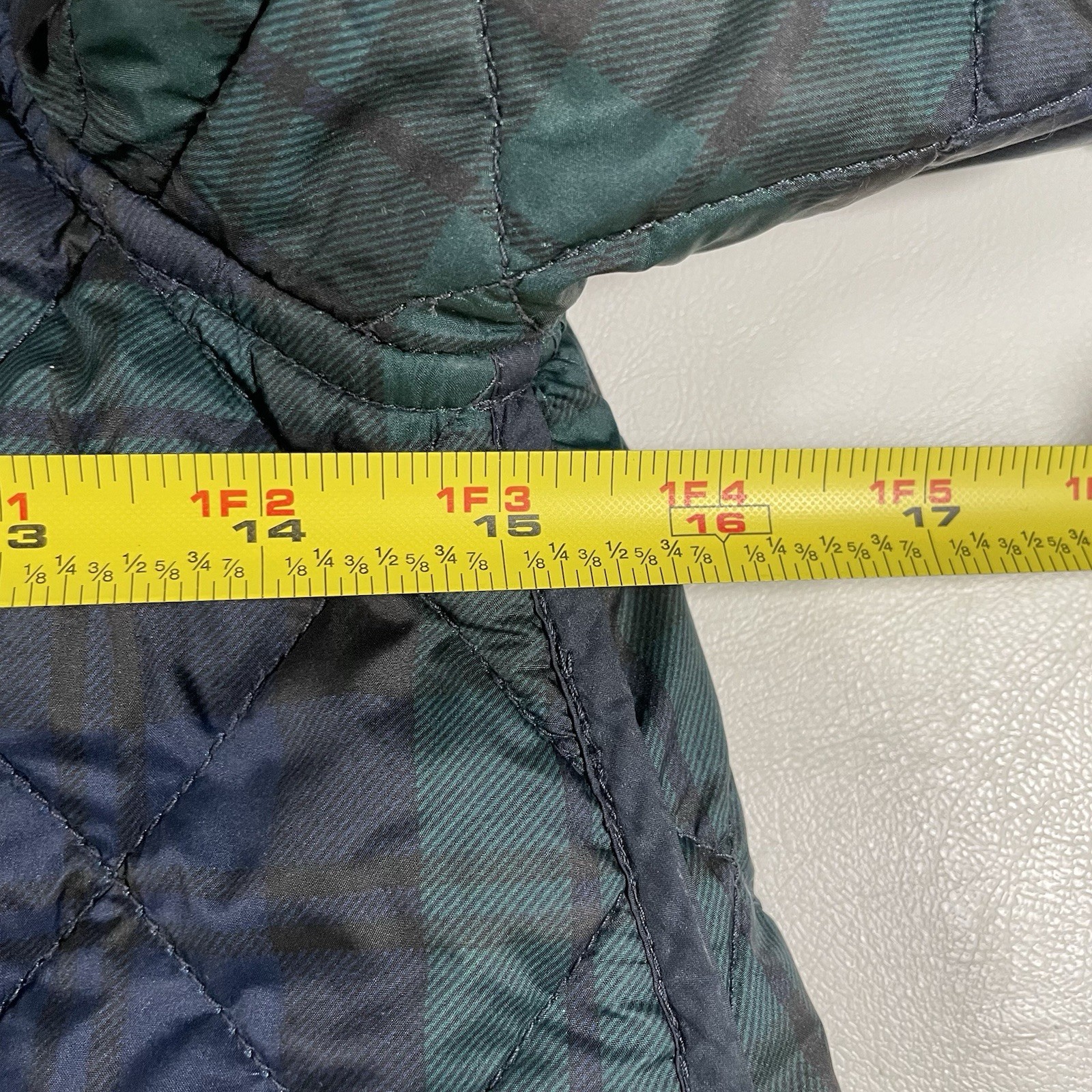 Polo Ralph Lauren Girls Kids 6X Reversible Quilted Plaid Jacket Snap Shield