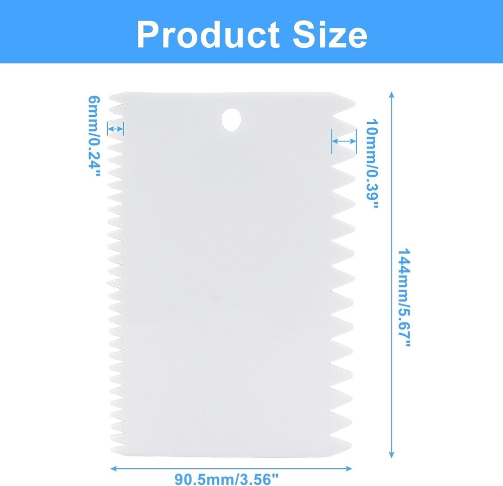 Professional-Quality Notched Glue Spreader - 2 Sizes for Effortless Application