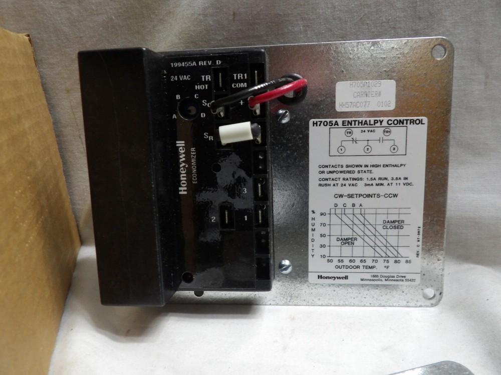Honeywell Solid State Enthalpy Control Economizer HH57AC077