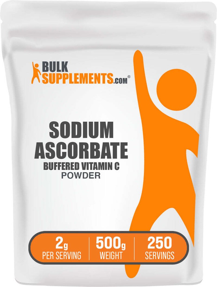 BulkSupplements Sodium Ascorbate (Vitamin C) Powder - 2g Per Serving