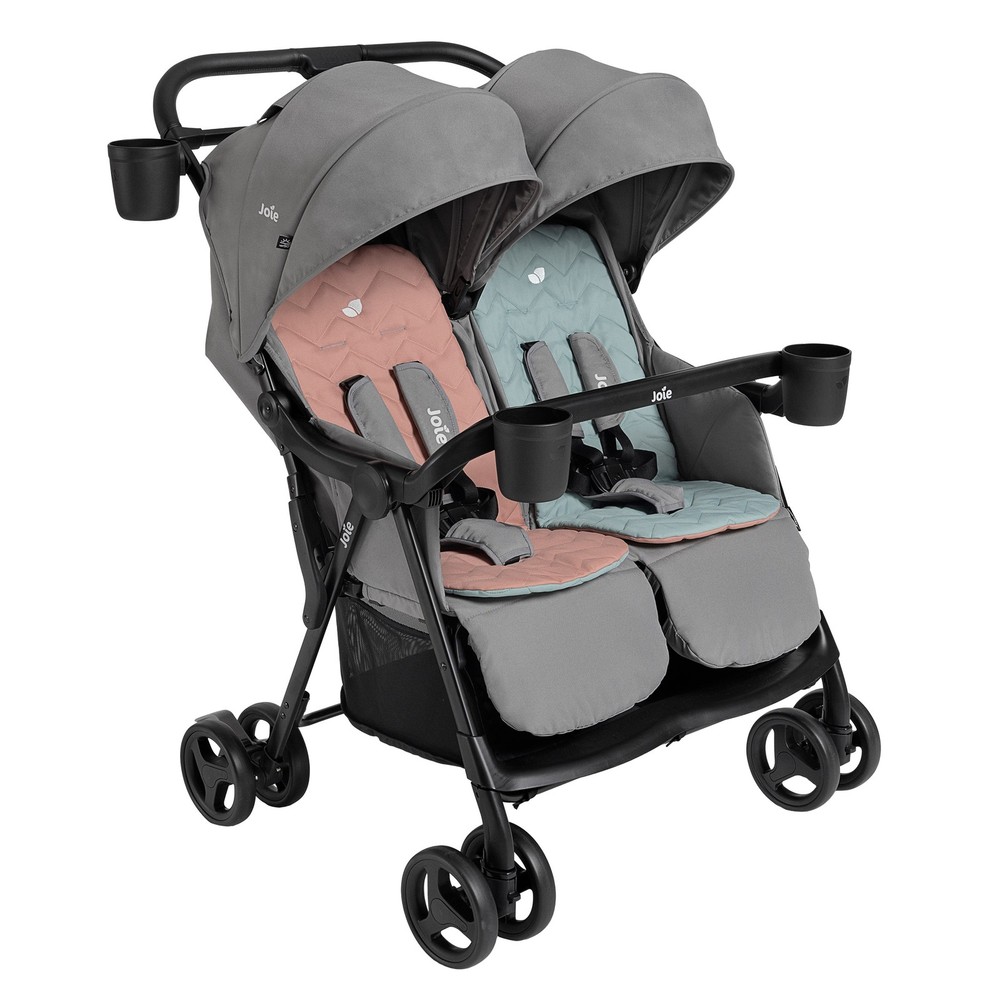 Joie Rosemary Double Stroller Side by Side Lightweight Twin Compact