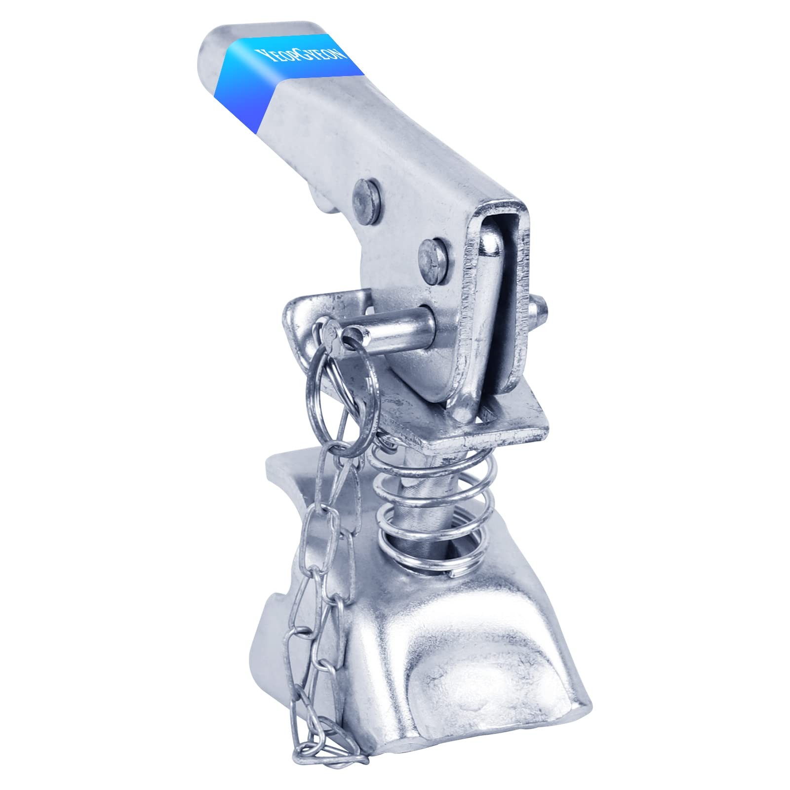 Trailer Coupler Latch with Chain Fits 2'' 5000Lbs