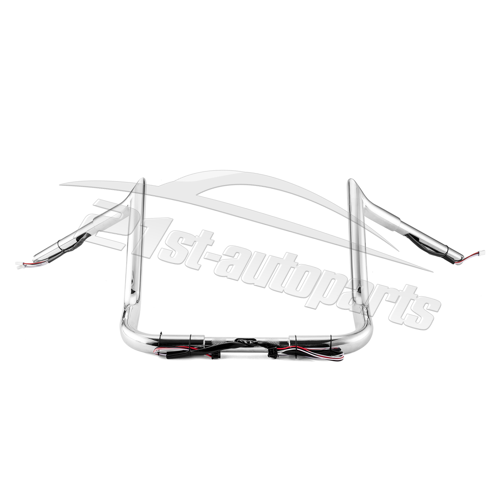 Rise 12" Pre-Wired Meathook Ape Hanger Handlebar For Harley Street Glide 14-23