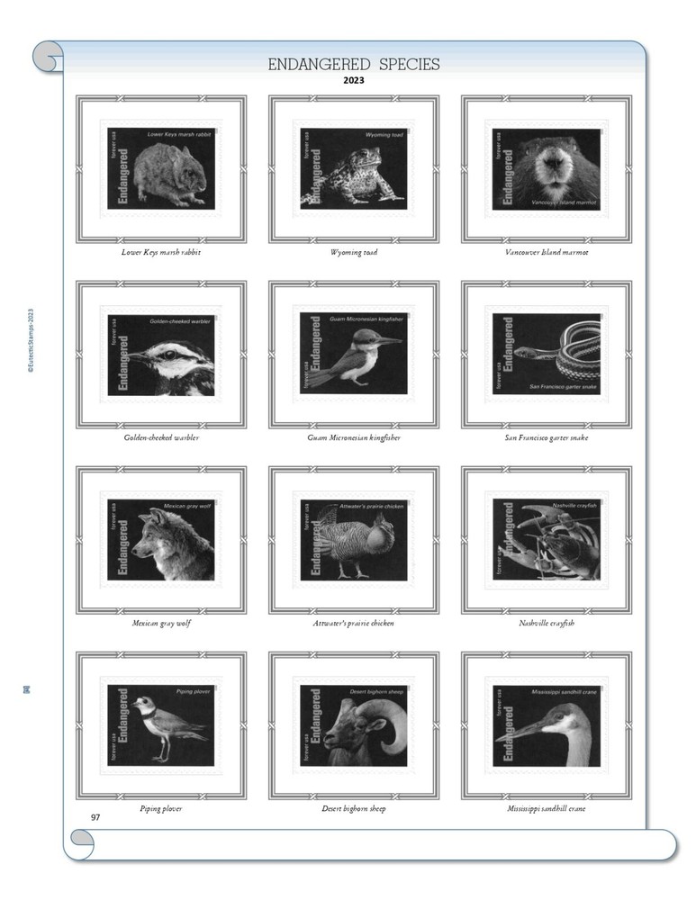 2023 U.S. Commemorative Singles COMPLETE Supplement (White Ace Alternative)